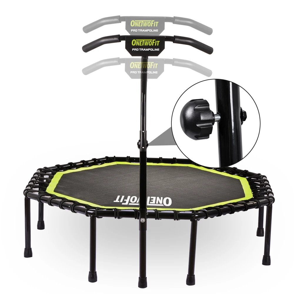 

Trampolines Onetwofit Cama Saltarina Gymnastics Indoor Outdoor Jumping Fitness Professional Trampoline With Top Quality, Black&green