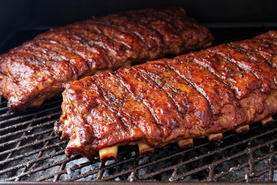 Smoker loaded with wood chips