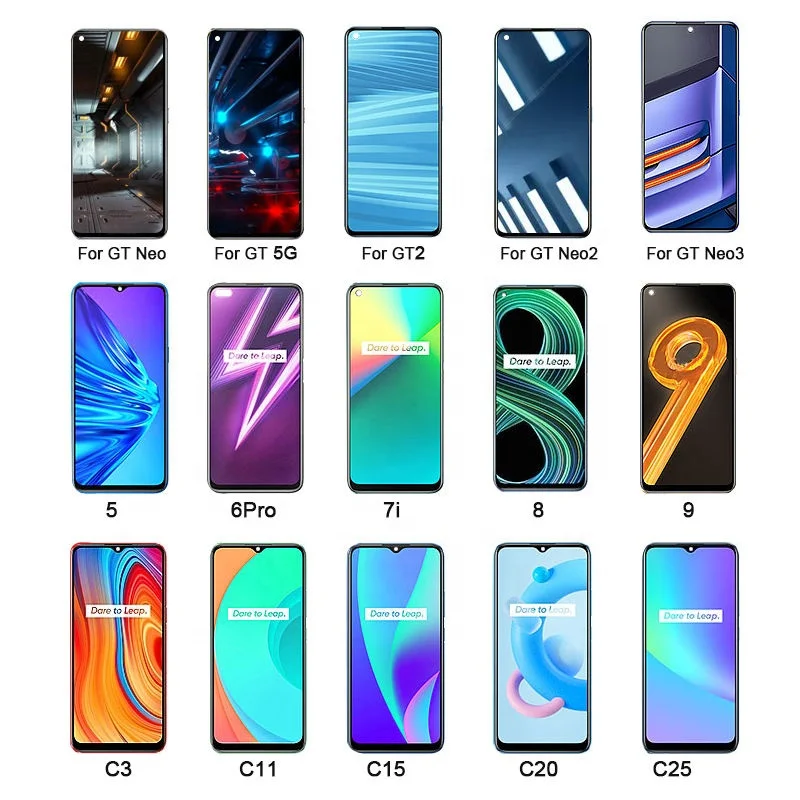 

Screens for Realme 1 2 Pro 3 5 5i 5s 6 6i 6s 7 7i 5g 8 8i 8s 9 9i 9 Pro Plus Display Original AMOLED LCD Touch Screen