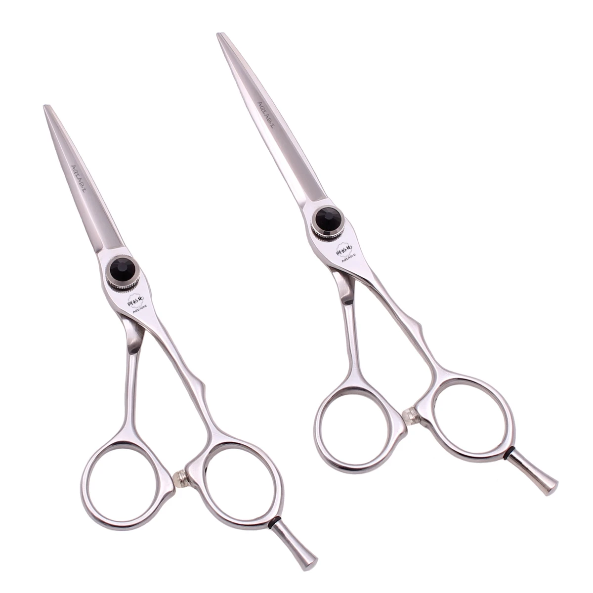 

Hair Cutting Scissors 5.5" 6" AQIABI Japan Stainless Barber Hairdressing Scissors Beauty Scissors Salon Silver Haircut A9025