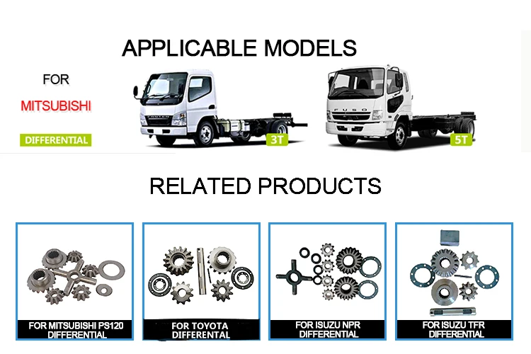 Ps100 Rear Axle Differential Shaft Gear For Mitsubishi Fuso Canter