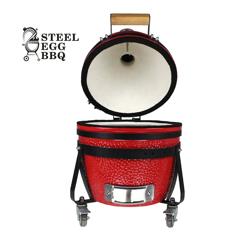 Seb Kamado 14 Inch Mini Bbq Grill Charcoal Egg Shaped Ceramic Barbecue