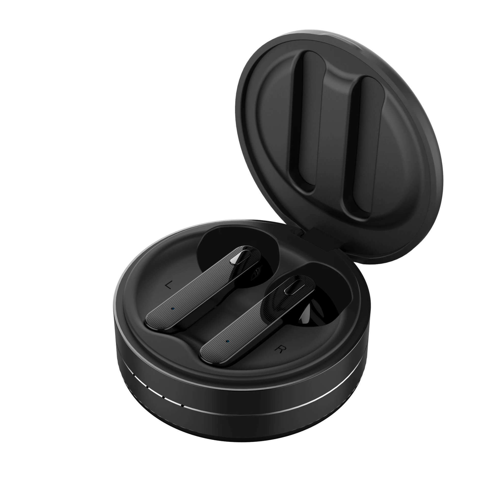 

Mini Sweatproof in-Ear Headphones True Wireless Sport TWS V5.0 round case Earphone