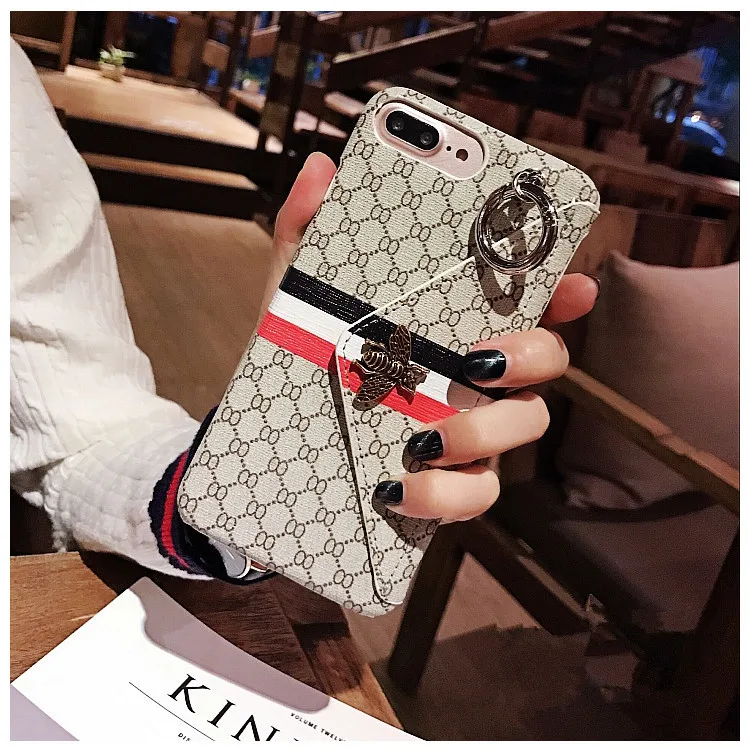 

IG Luxury Wallet Leather Mobile Phone Case Beautiful Girl Anti-scratch Bee Cover for iPhone 7P 8P XS XR XS 11 Pro MAX Cases, Multicolor