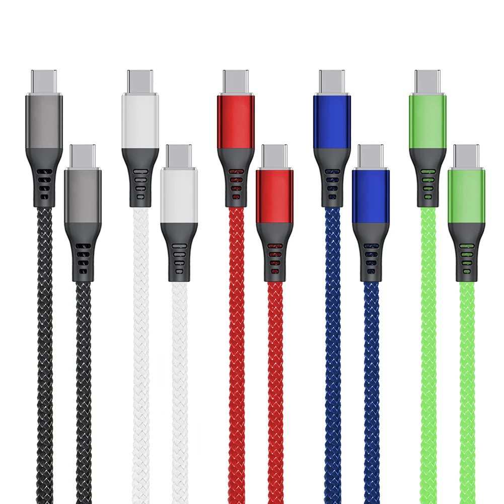 

Free Shipping 1 Sample OK Usb Charge Cable Fast Weaving Sets Durable Usb Charging Cable Cell Phone PD Fast Charging Usb Cable