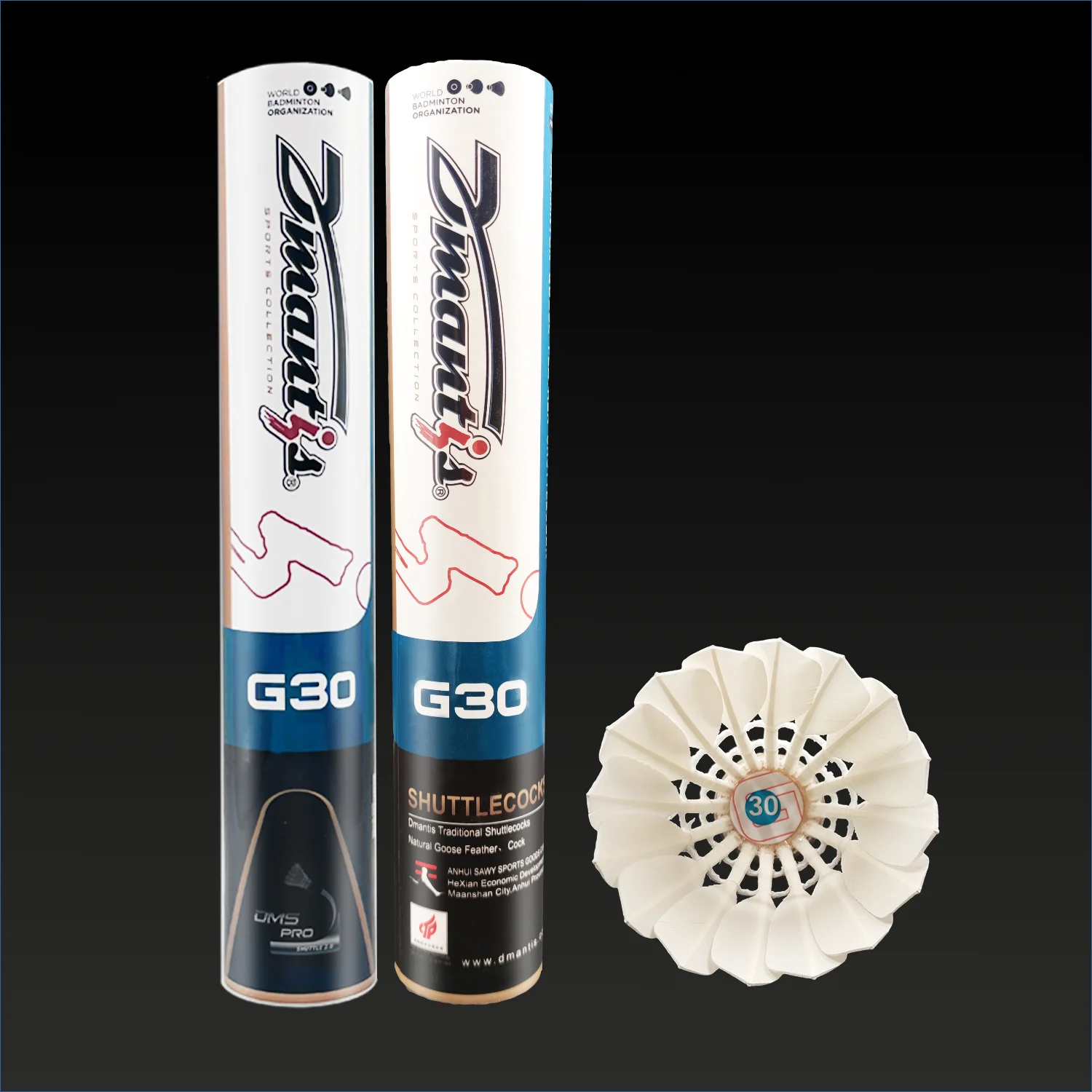 New Arrival Dantism G30 Badminton Shuttlecock High-Durable Goose Feather with PU Cork Head Model From Korea