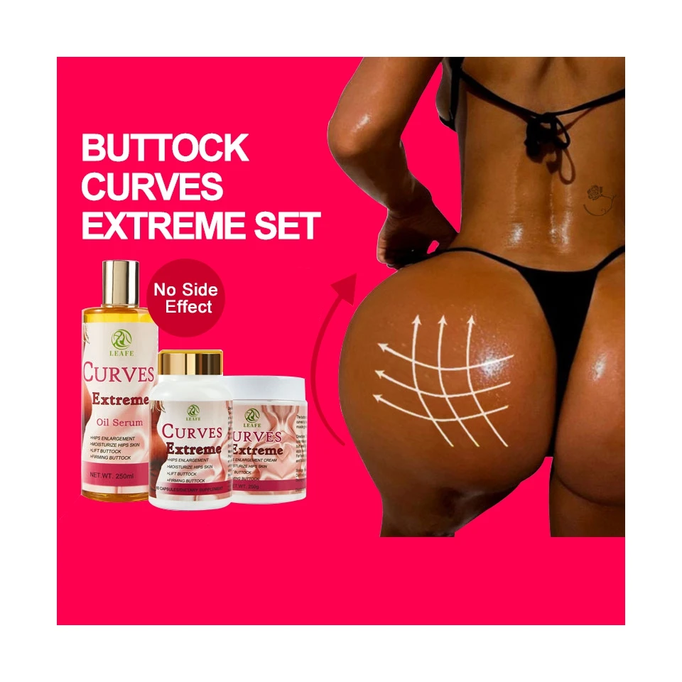 

OEM/ODM Big Butt Enlargement Cream Oil Pills Set Aguaje Ultimate Maca Buttocks Hip Enlargement Oil Butt Lift Enhancement Cream