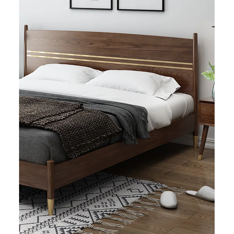 product-BoomDear Wood-Modern Design Solid Wood Sleeping wooden Frame Platform Bed Bedroomhome furnit-2