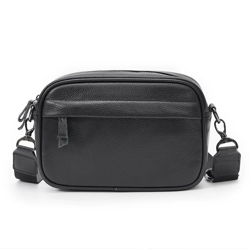 

Custom Sport Fashion shoulder Style messenger genuine leather Sling bag Crossbody Bag Men classic bag