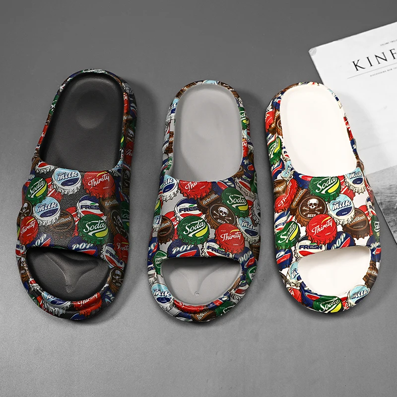 

Custom Chaussure YEZZY Slipper Sandals Designer Yezzy Slipper Sneaker Flat Slide Sandals Chinelo Lady's Sandal Slippers For Men, 3 colors