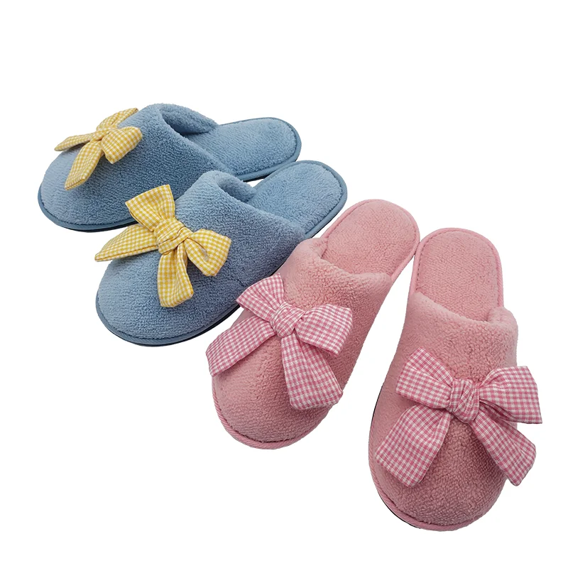 

New style wholesale plush slippers indoor woman slipper warm indoor slippers