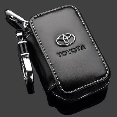 

car key leather case For BMW Audi KIA Toyota Honda Peugeot, Black