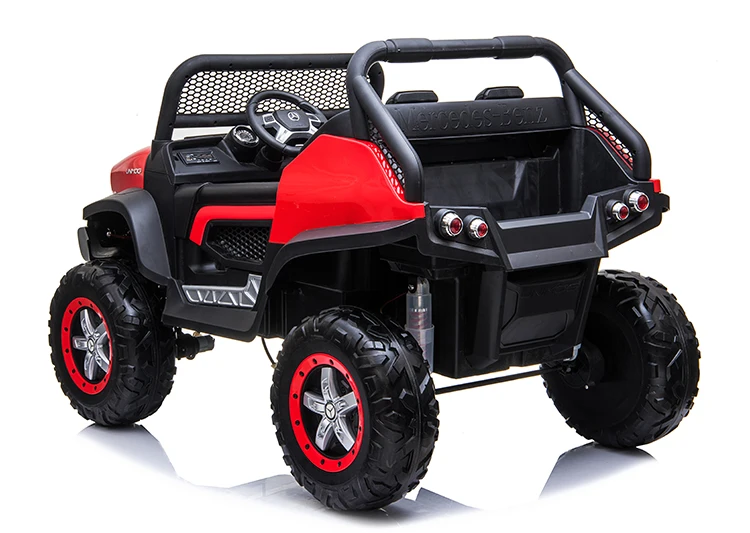 New Battery 4x4 Off Road Big Size 2 Seater Benz Unimog Licensed 24v 4wd ...