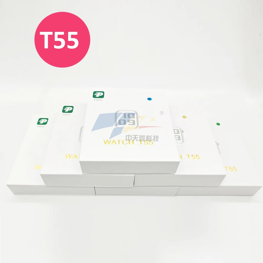 

T55 Smart watch men Fitness tracker Heart rate Clock with pressure measurement Smartwatch Woman Smart bracelet