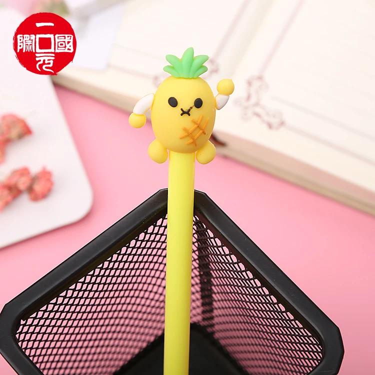 

One dollar Cute Cartoon White Animal Plastic 0.5 mm Gel Ink Pen For Student