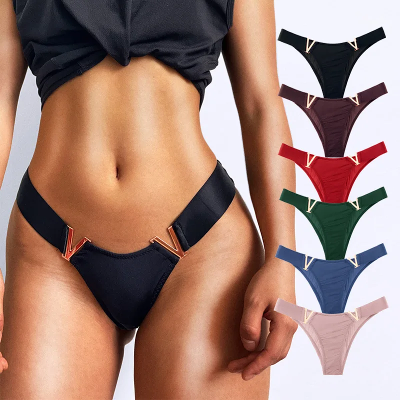 

FINETOO 2023 Women Panties New V Shape Design Underpants Ladies Seamless Breathable Underwear for Girls Hot Sexy Female Brief