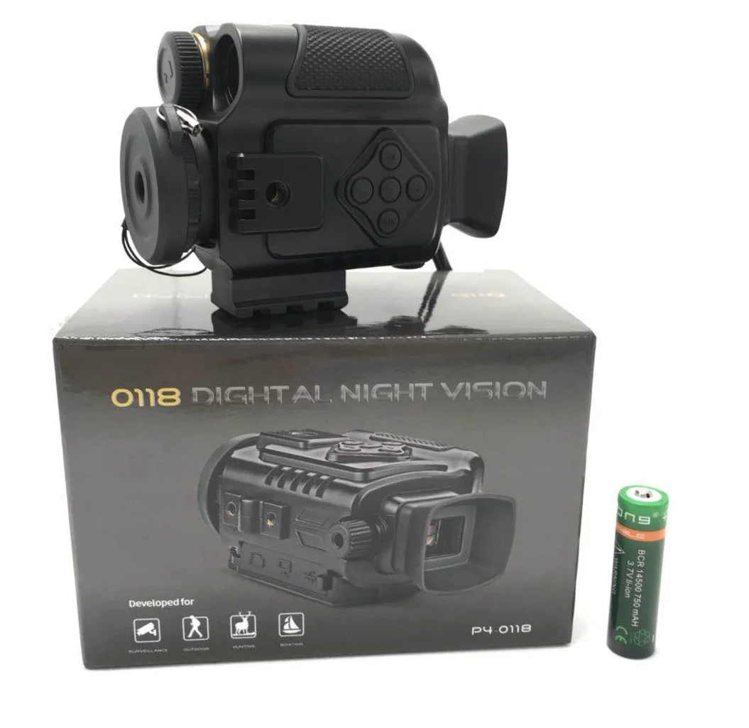 

Tactical Monocular Night Vision Scope with Helmet Mount Goggle Camera Scope Infrared, Black, camouflage, green