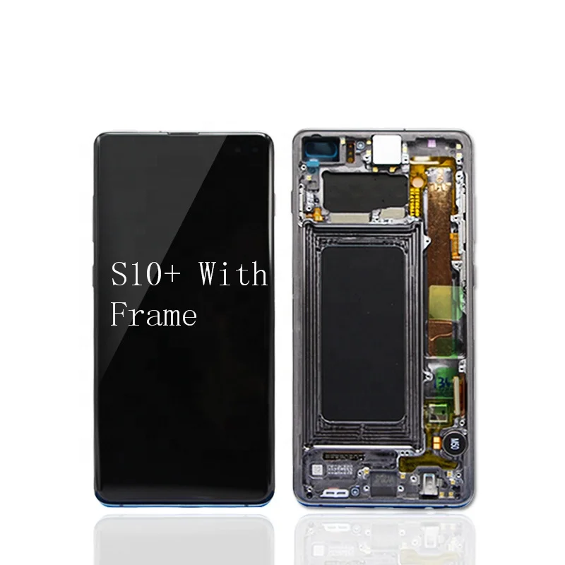 

Original LCD Panels Replacement For Samsung Galaxy S10 Plus LCD Screen Touch Display Digitizer Assembly with frame, All colors