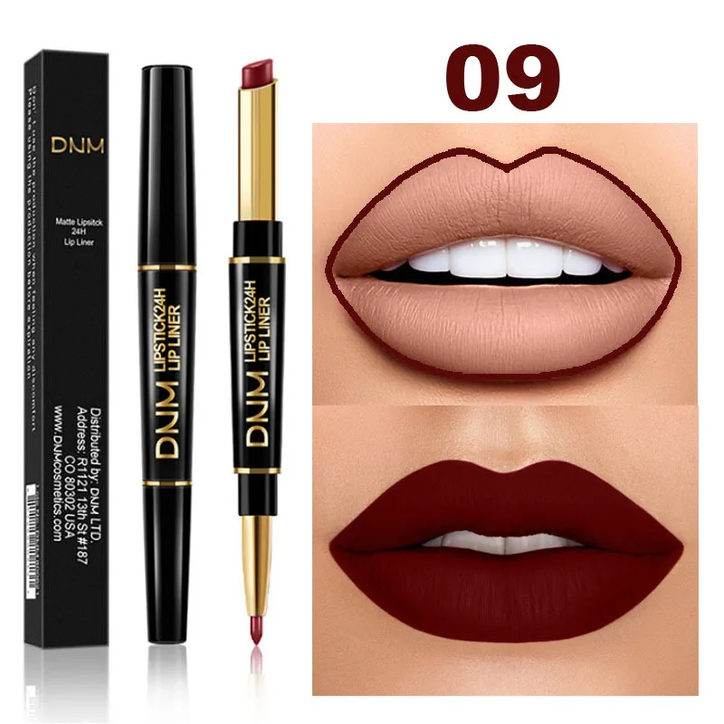 

Waterproof Matte Lipstick Pencil Lip Liner Makeup Contour Tint Sexy Red Matte Long Lasting Moisturizer Lipliner Cosmetics TSLM1