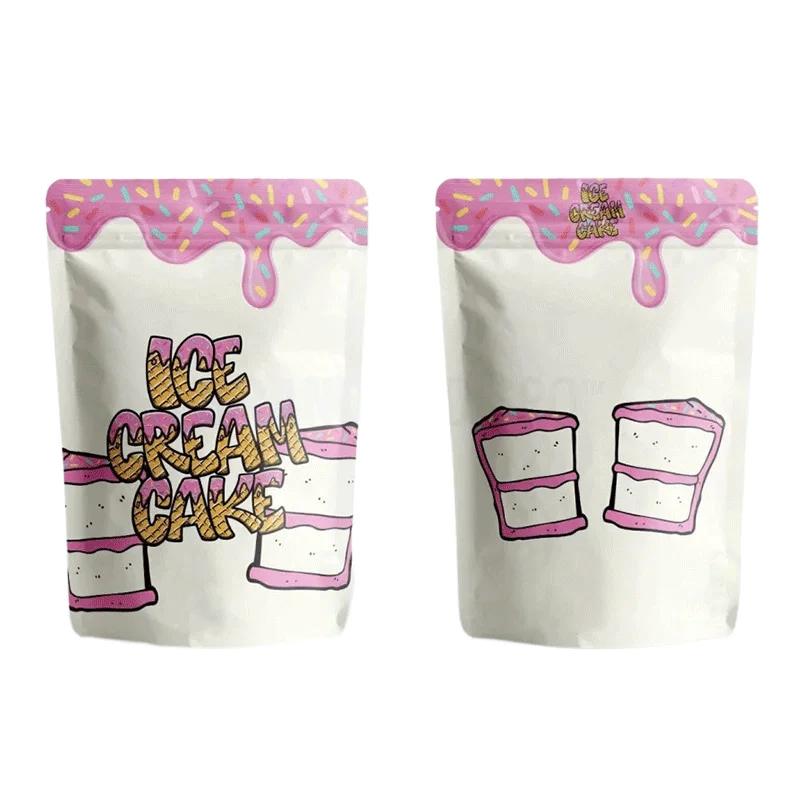 

Plastic Food Cookies Gummies Packaging Bag 3.5G Mylar Stand Up Pouch 3.5G Zipper Bags