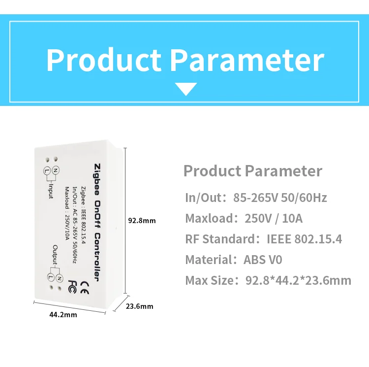 New and original 250V 10A zigbee smart relay switch that can control light , fan ,fridge and other home appliance - ANKUX.COM