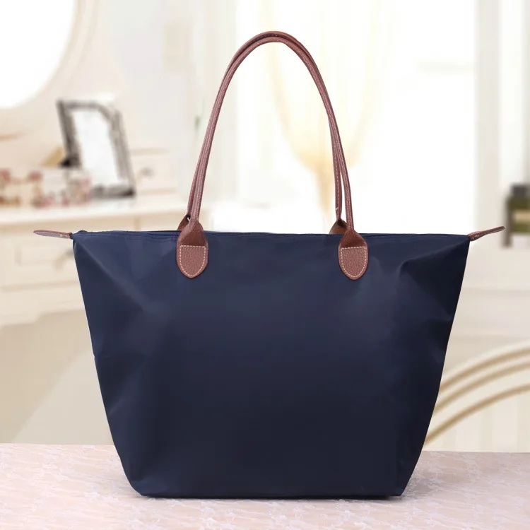 

High quality New Recycle RPET Nylon Foldable Tote Bag PET Plastic Bottle Recycled Polyester Nylon Ripstop Folding Bag