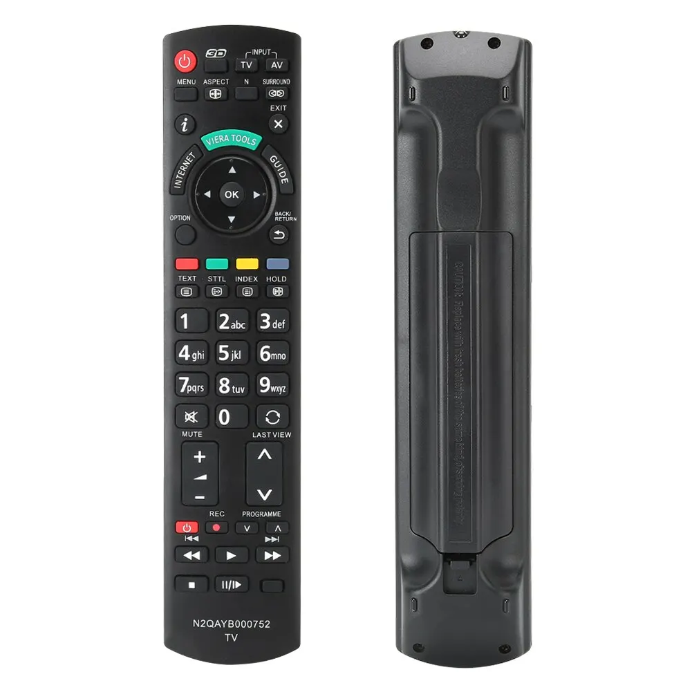 

LCD TV Remote Controller Replacement Sensitive 33ft Long Remote Distance for N2QAYB000752 hot, Black