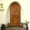 Knotty Alder exterior teak wood main door arched entry wood room door frame designs