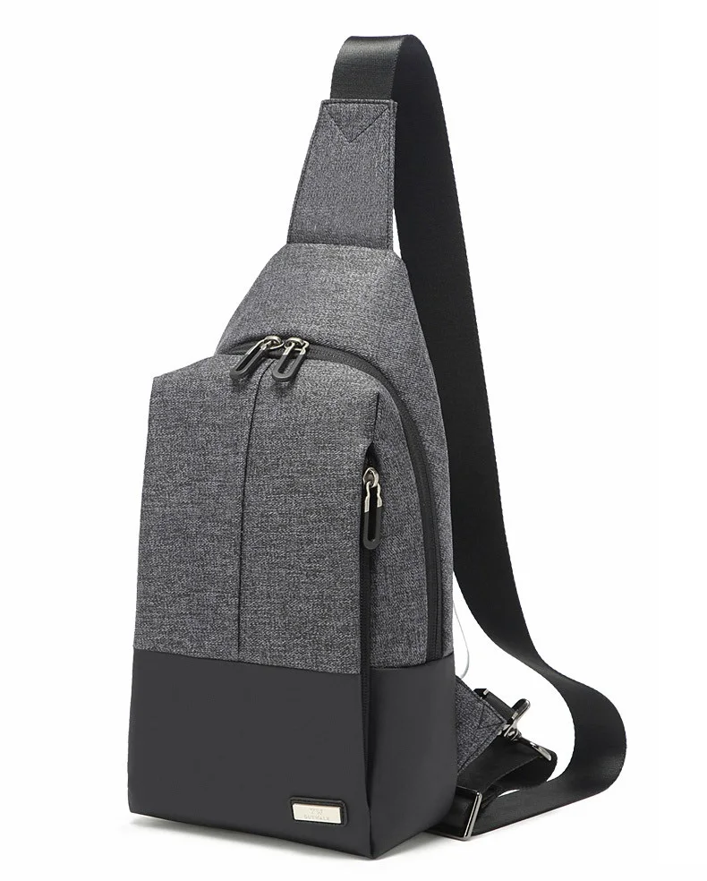 
Side Bags for Man Black Nylon Shoulder Bags Leisure 