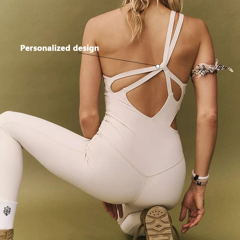 

XW-BM030 Hot Sale New Fashion Sexy Yoga Fitness Breathable Stylish Sports Wear Workout Gym Jumpsuit For Women