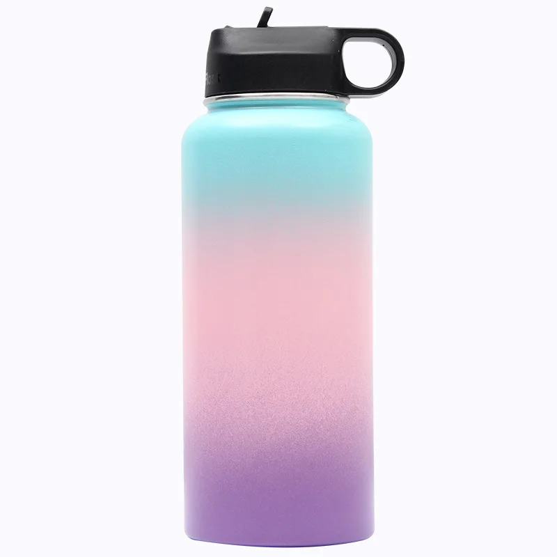 

Fashionable Hot 64oz Vacuum Insulation Gradient Color Thermo Water Bottle With Customized Logo Stainless Steel Thermal Flask