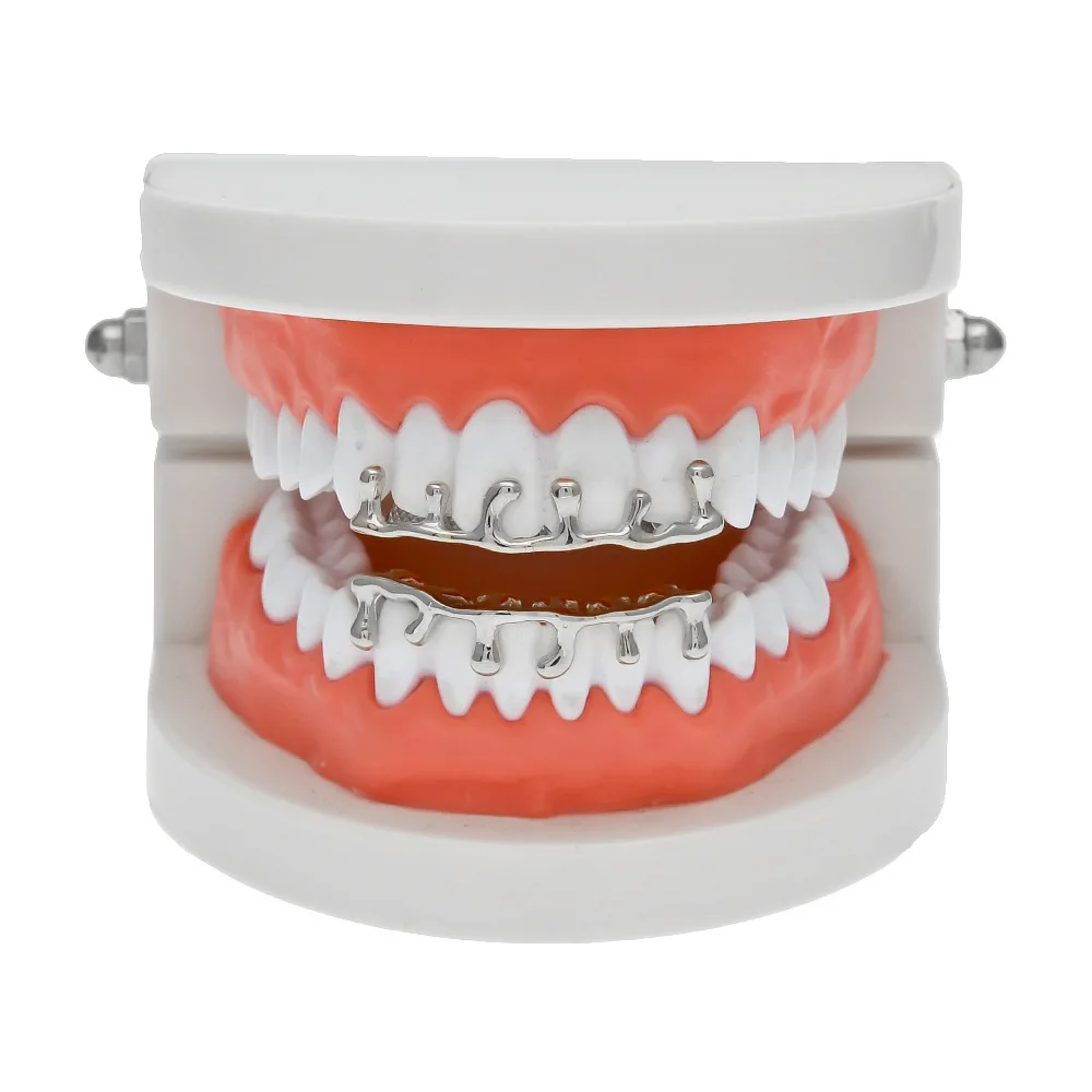 

Wholesale New Trendy Novelty Jewelry Accessories Gold Plated Teeth Grillz Hip Hop