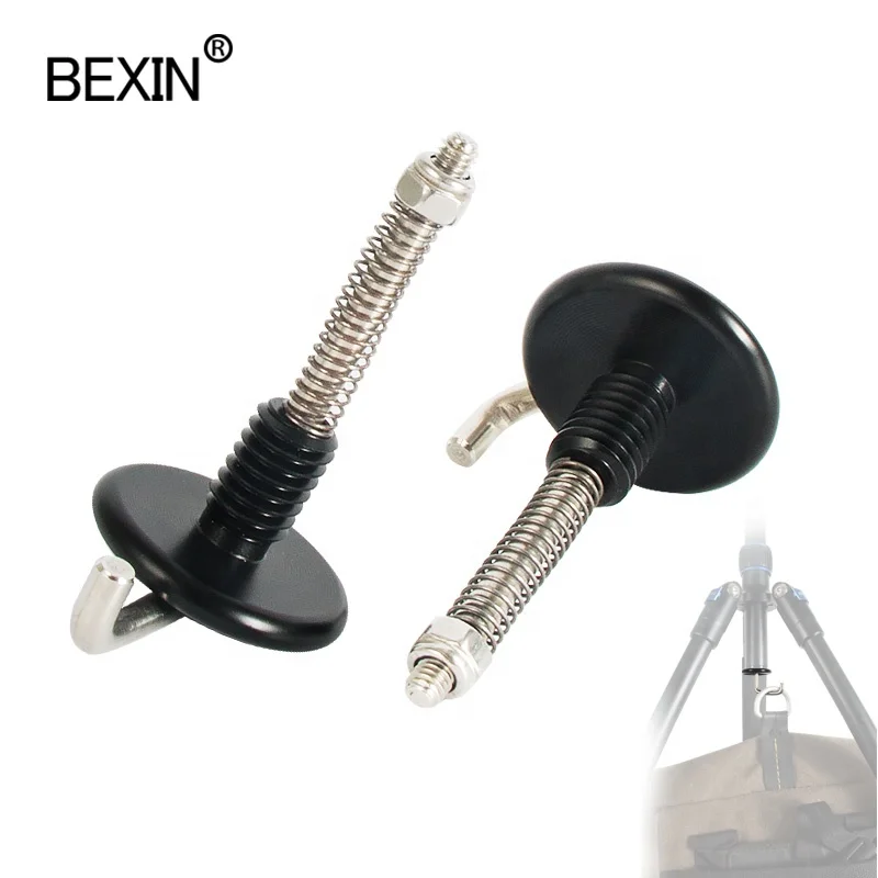 

BEXIN Weight Hook Traveler climber Stabilized Tripod 3/8 Gravity Bottom Axis Hook Other Exterior Accessories for Anti-shake, Silver+black