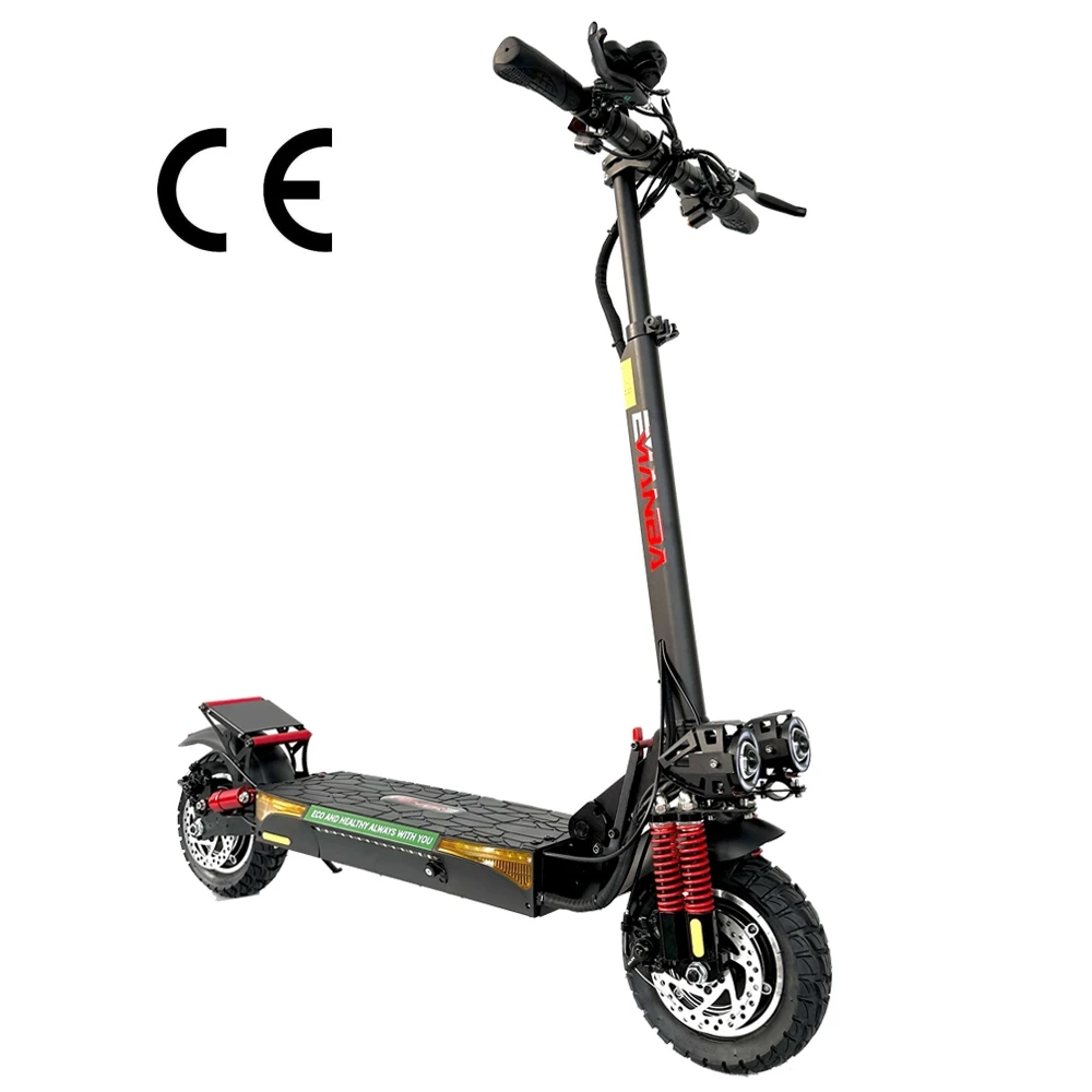 

Best Quality waterproof Electric Scooter 48V 1600W MAX 800W Motor dual motor powerful electric scooter 50km long range