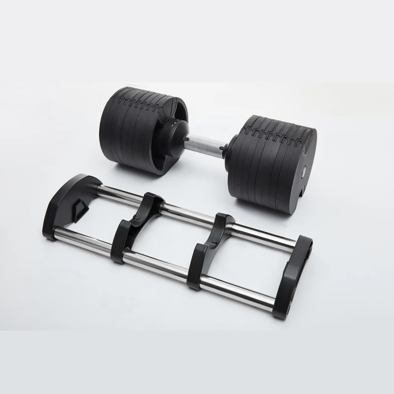 

New Hot Sale  Black Fitness Dumbbells Weight Adjustable Dumbbells With Steel Handle Use For Home
