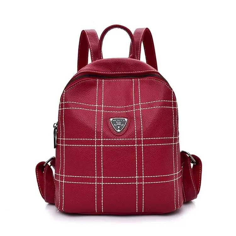 

2021 New lady small backpack women leather Shoulder Bag Multi Function mini backpacks female School backpack bag, Pictures or special color can be customized