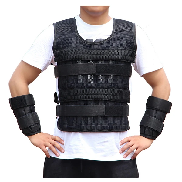 

lifting weight plates vest tactical fitness vest weight weighted vest plate 30kg for running men fitness 20 lbs women running, Black