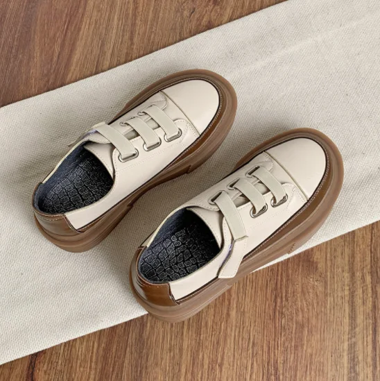 

UP-3442r Women Casual Shoes 2021 Autumn Ladies Leather Sport Shoes