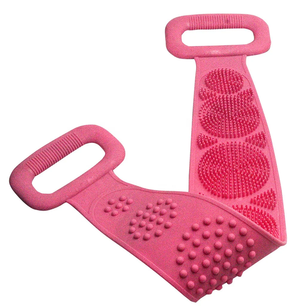 

Magic Silicone Brushes Bath Towels Rubbing Back Mud Peeling Body Massage Shower Extended Scrubber Skin Clean Brushes Bathroom