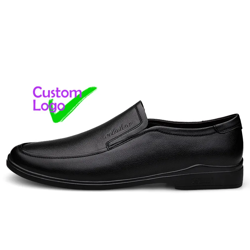 

Slip-ons Open Skin Leather For Boys Job yiwu shoes Caballeros Fashion Suelas Planas Leather Shoes Men low cut Flat Heel
