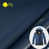 Waterproof wind proof breathable recycle pongee polyester rip stop tpu film laminated fabrics for softshell
