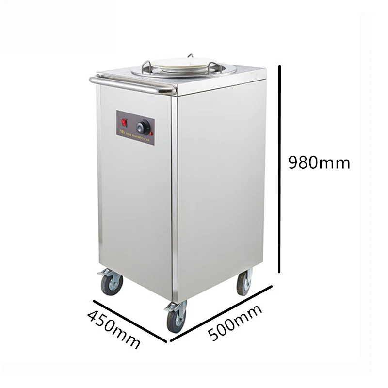 Electric round single holder plate warmer /dish warmer cart/China warming  machine
