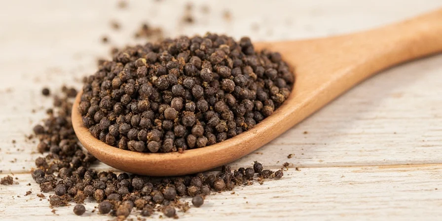 Chef using black pepper in kitchen