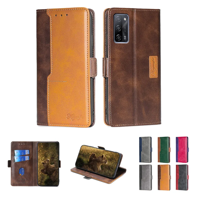 

For OPPO A55 Wallet Phone Case Mobile Cover With Card Hloder Back Cover, 6 colors for your choose