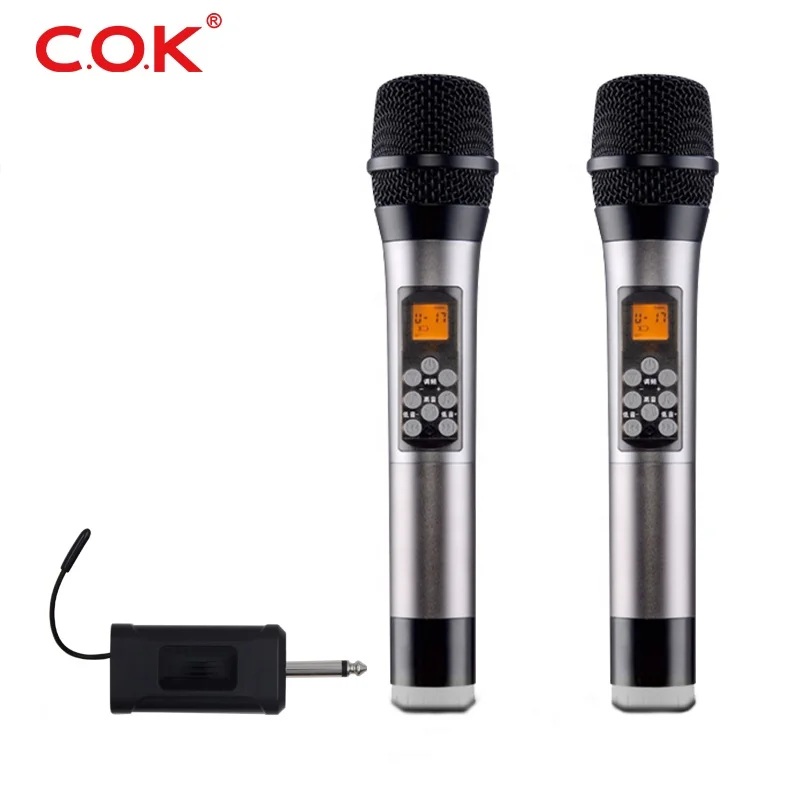 

Cheap Multifunction Smart Cordless Wireless Microphone KTV Handheld Microfone professional