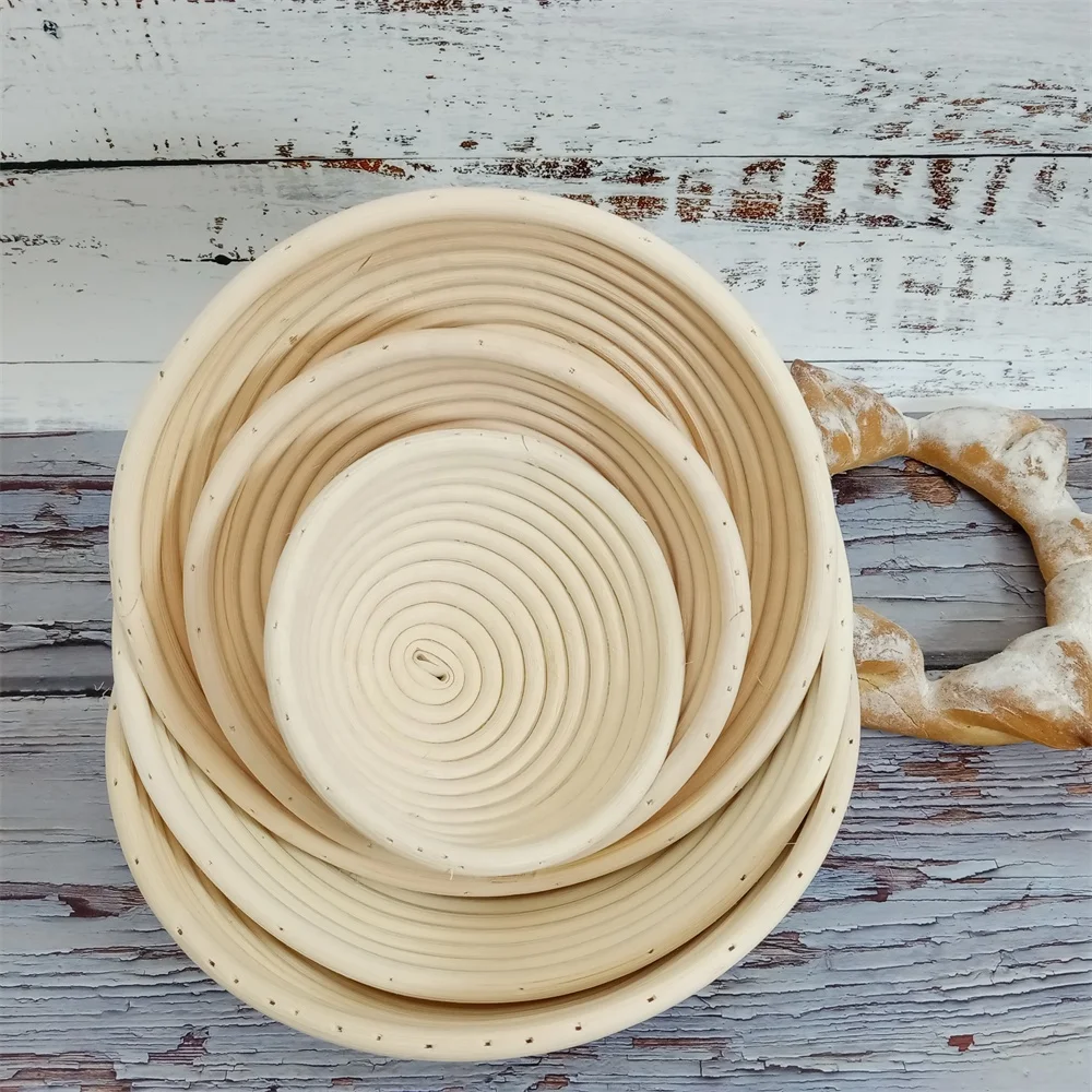 

wholesale Factory Price High Quality  Rattan Bread banneton proofing basket set