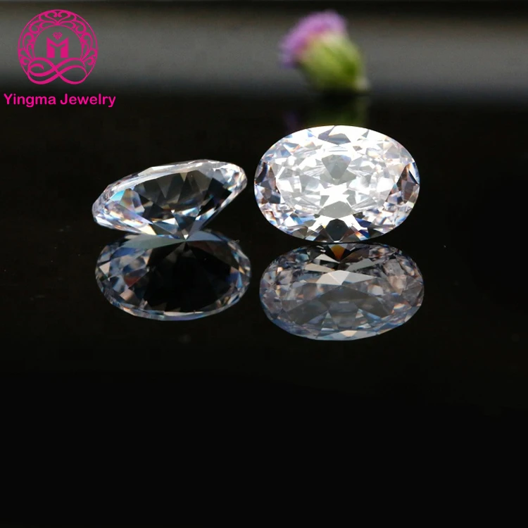 Lab Created Synthetic Diamond VVS EF Color Oval Moissanite