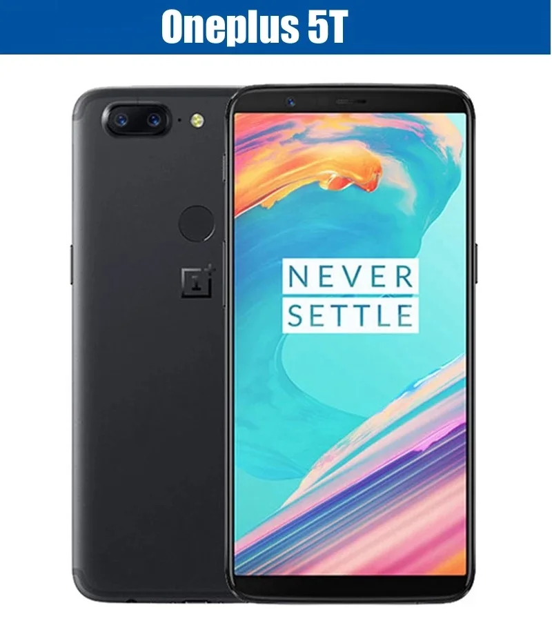 

Original Oneplus 5T 5 T 6GB 64GB Octa Core Smartphone 6.01"20.0MP 16.0MP Dual Camera LTE 4G Android 7.1 OxygenOS