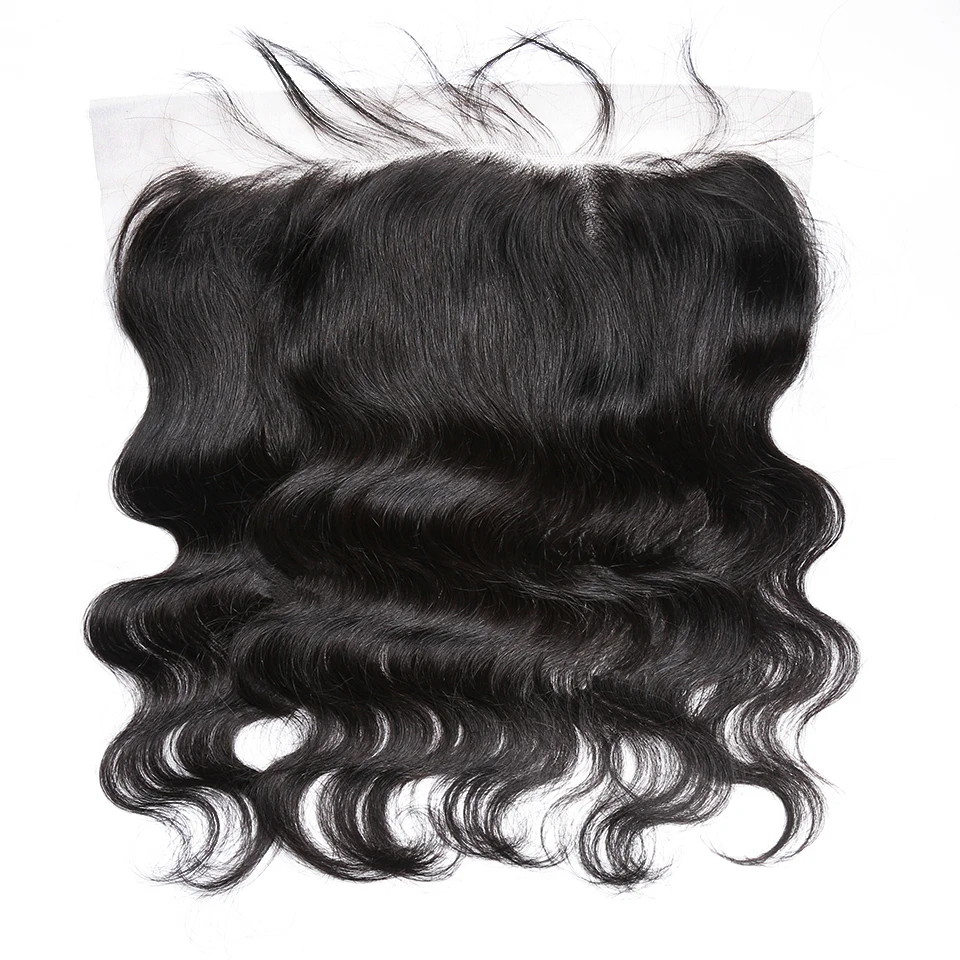 

Size 13 by 6 No Shedding Brazilian Straight Natural Hairline 13x6 13*6 Lace Frontal Closure