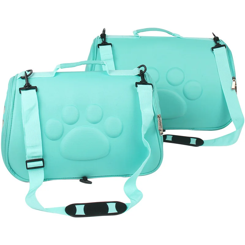 

Folding Portable portable diagonal windproof breathable Cat Dog Carrier Tote EVA Pet Carry Travel Bag